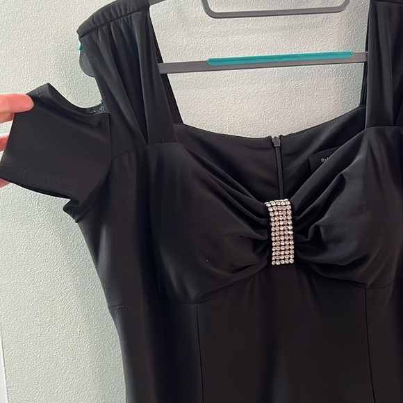 NWT R & M Richards gown, black, 12 - Picture 2 of 7